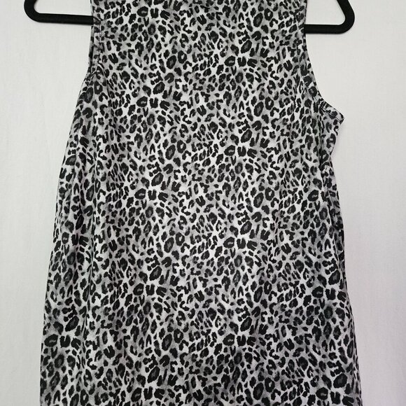 Nanette Lepore Leopard Print Lace Trimmed Tank Top M - Picture 4 of 7